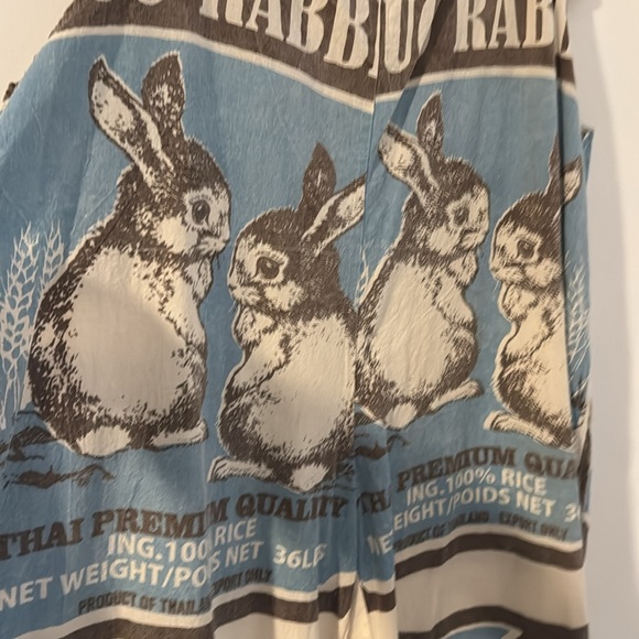#Boho Overalls in Bunny vintage inspired print - Picture 12 of 13
